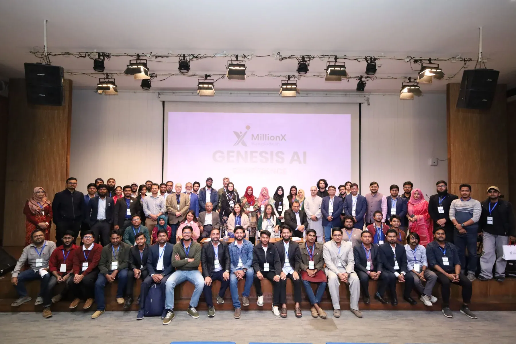 Speakers, organizers and participants at the Genesis AI Conference 2026