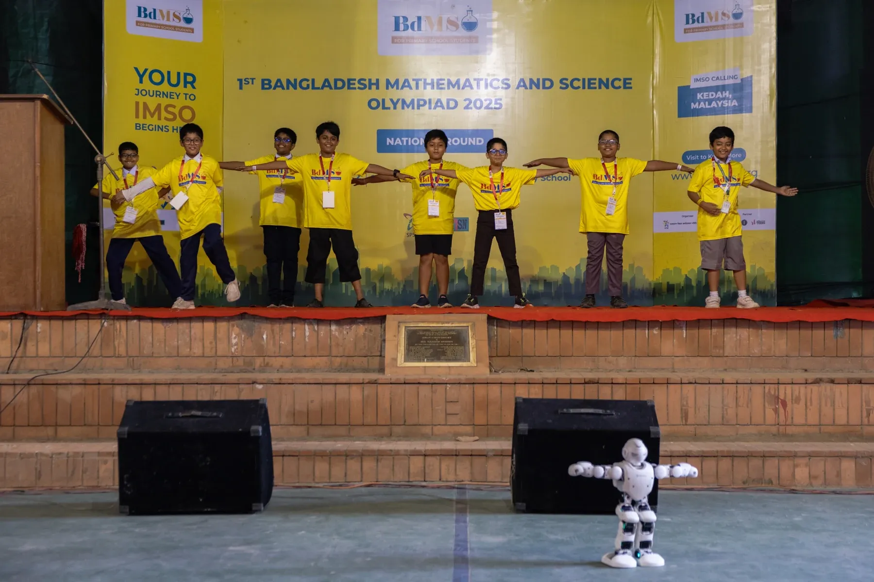 Robot show on stage, 2025