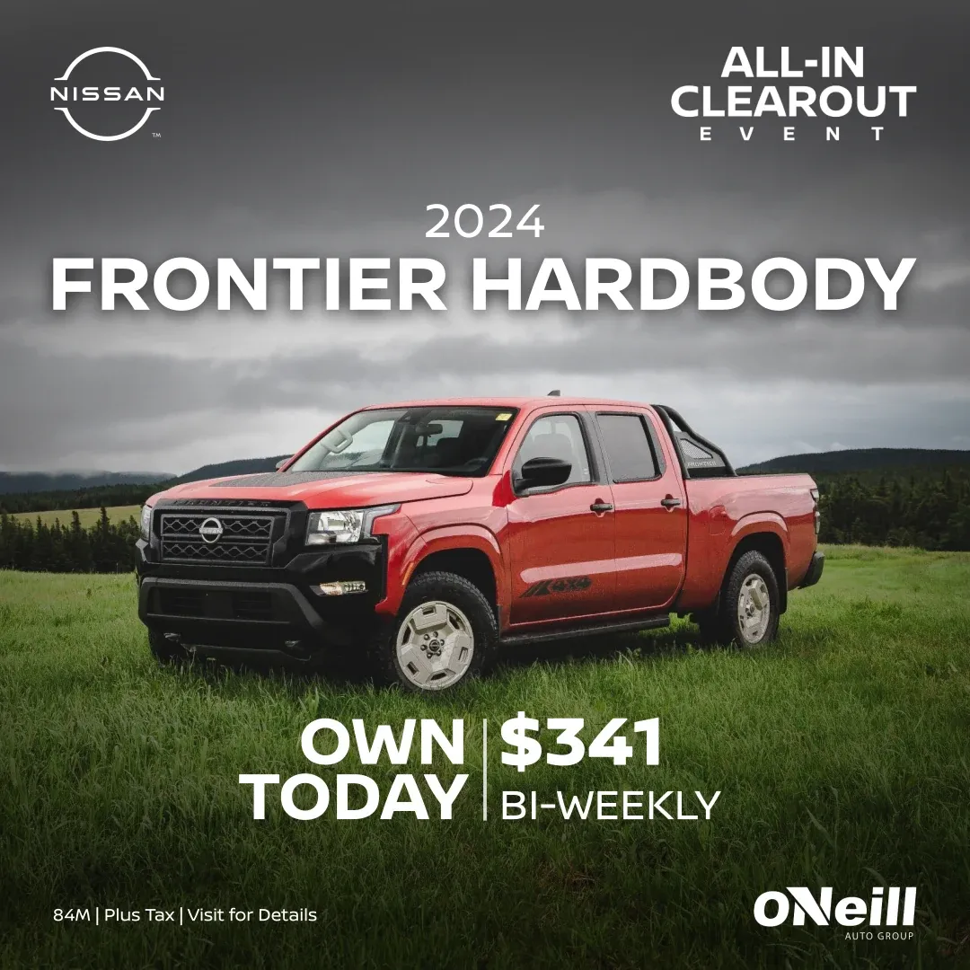 All-In Clearout: 2024 Frontier Hardbody offer